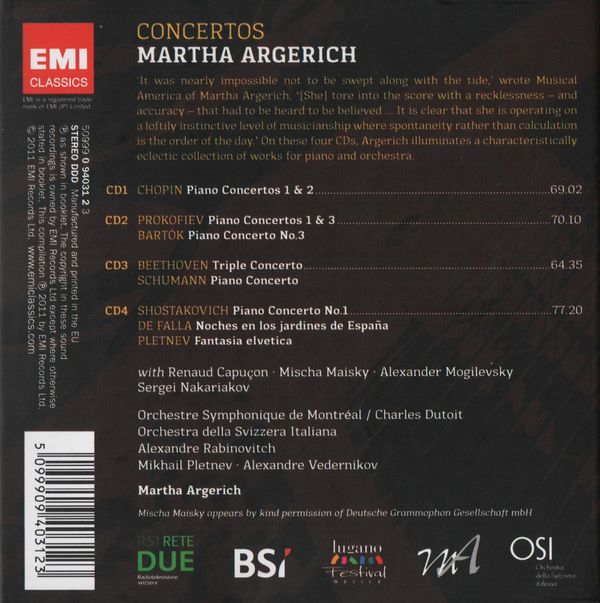 Martha Argerich Edition - Concertos (Cd2) - Prokofiev And Bartok